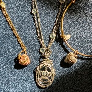 Juicy Couture necklaces and bracelet.